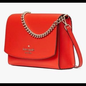 New With Tags Kate Spade Carson Convertible Crossbody Gazpacho Red Orange
